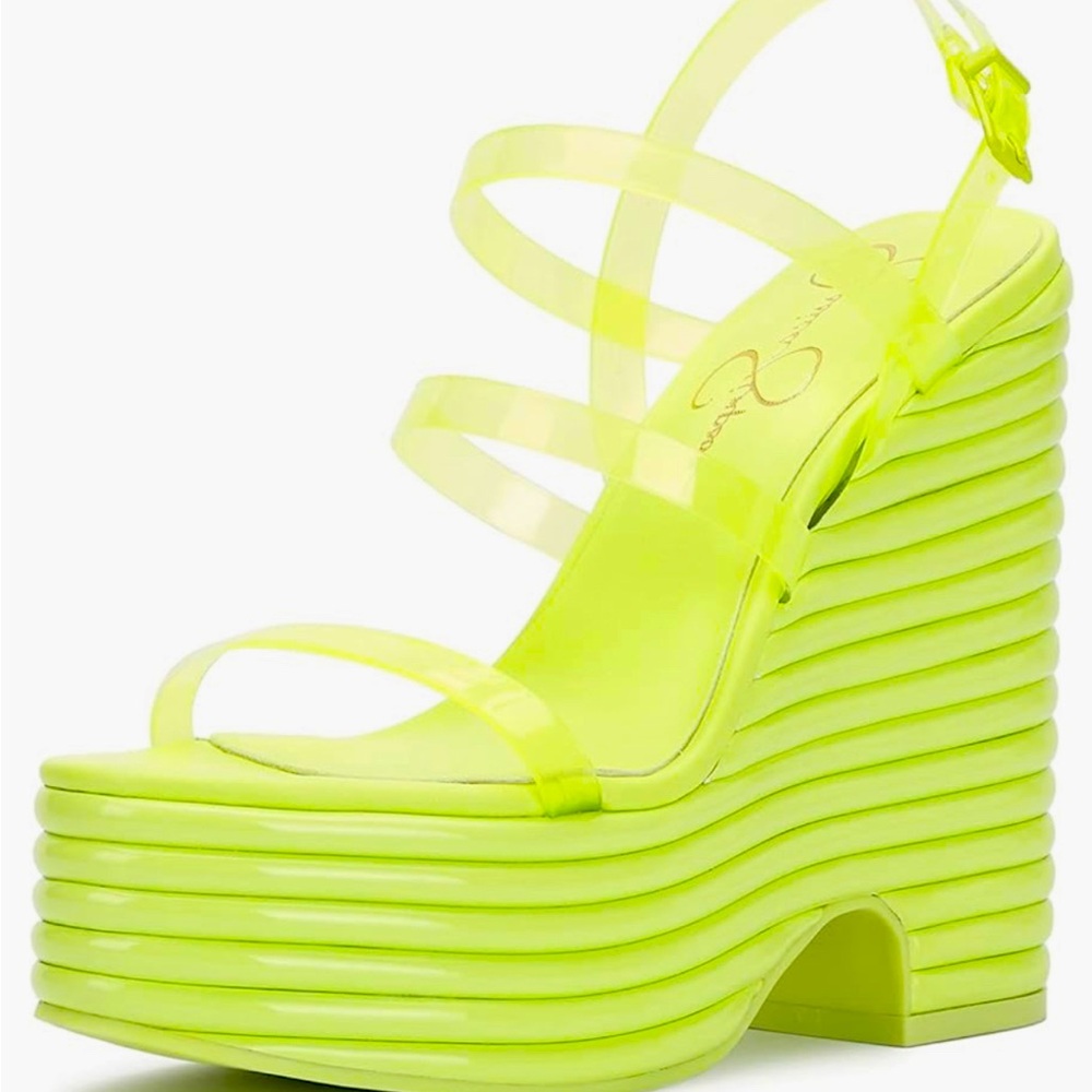 Jessica Simpson Platforms New Summer yellow neon color